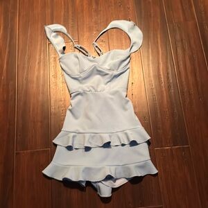 Lucy and the sky blue short dress